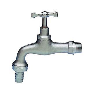 RUBINETTO EROGATORE C/PG CURVO CROMO 1/2