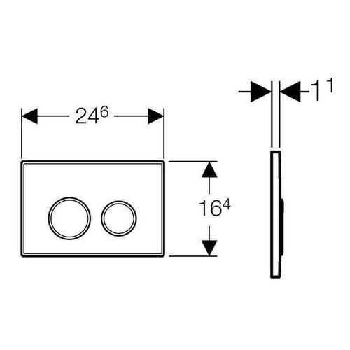 PLACCA SIGMA 20 BCO/CR/BCO 2 TASTI Foto 2