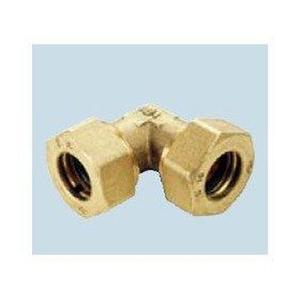 GOMITO 90° A COMPRESSIONE IN OTTONE TENUTA O-RING Ø 10 MM. IG401