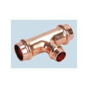 TEE RIDOTTO RAME A PRESSARE Ø 35 MM. X Ø 28 MM. X Ø 28 MM. P5130R
