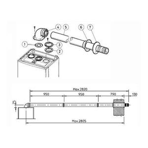 KIT COASSIALE ORIZZONTALE 60/100