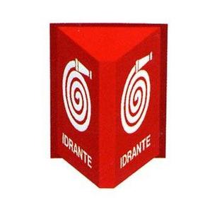 CARTELLO BIFACCIALE INDICANTE IDRANTE