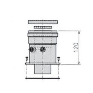 TRONCHETTO CONCENTRICA 60/100 VERTICALE FL. X CONDENSA