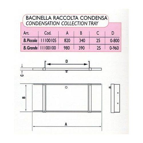 BACINELLA RACCOLTA CONDENSA GRANDE 98X39 Foto 2