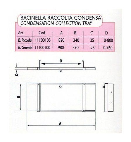 BACINELLA RACCOLTA CONDENSA GRANDE 98X39