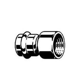 MANICOTTO ACCIAIO CARBONIO A PRESSARE Ø 18 MM. F X 3/4" F PC4270G