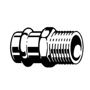 MANICOTTO ACCIAIO INOX PRESSARE Ø 15 MM. F X 1/2" M PS4243G