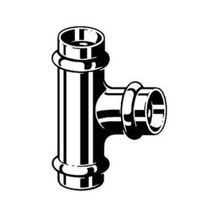 TEE ACCIAIO INOX PRESSARE Ø 35 MM. X Ø 22 MM. X Ø 35 MM. PS5130