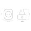 SMART PLUG 2 PRESA WIRELESS CON MISURATORE DI ENERGIA E DI POTENZA, FINO A 16A Foto 2