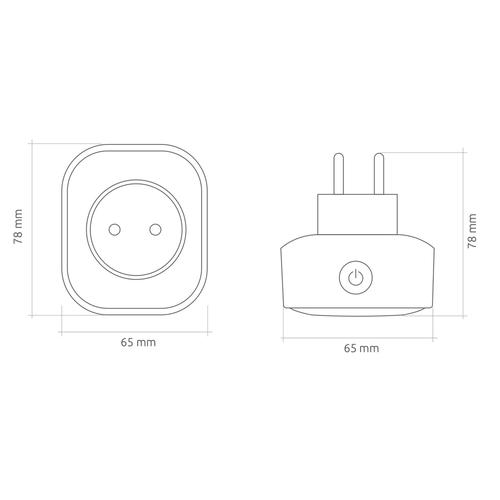 SMART PLUG 2 PRESA WIRELESS CON MISURATORE DI ENERGIA E DI POTENZA, FINO A 16A Foto 2