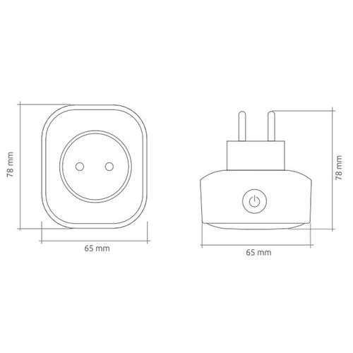 SMART PLUG WIRELESS 16A MISURATORE DI ENERGIA Foto 2