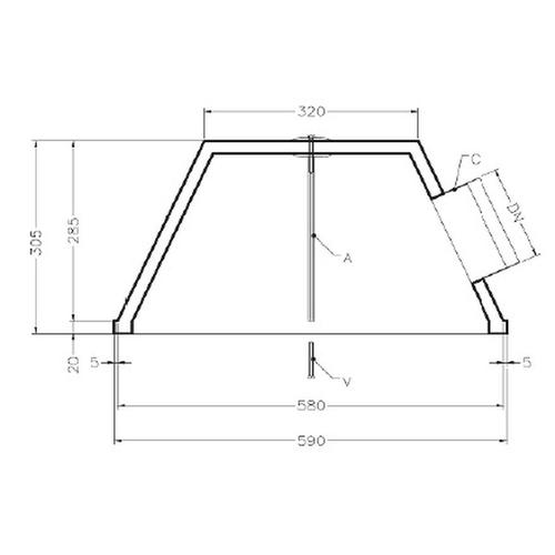 PLENUM IN POLISTIRENE X DE/DU 600X600 DN200 Foto 2