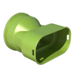 ADATTATORE DRITTO COLLEGAMENTO TUBO DN75/SEMIOV. 50X100