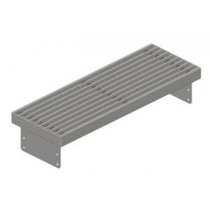 GRIGLIA PAVIMENTO CON TELAIO 317X112 ARGENTO