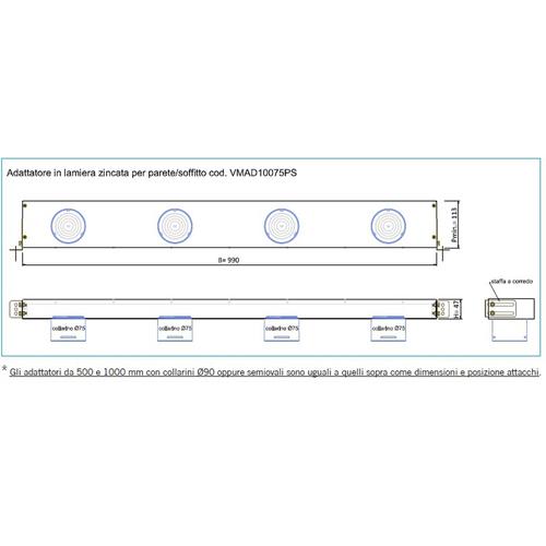 ADATTATORE LAMIERA 1000X55X100 X DL/FLAT/FOR. Foto 3