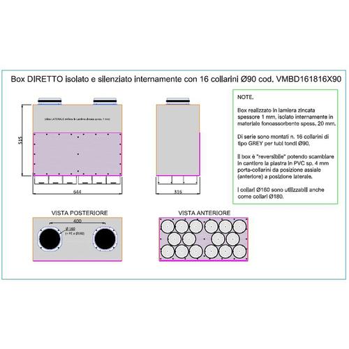 BOX DIRETTO 160/180 16 COLLARINI DN90 Foto 3
