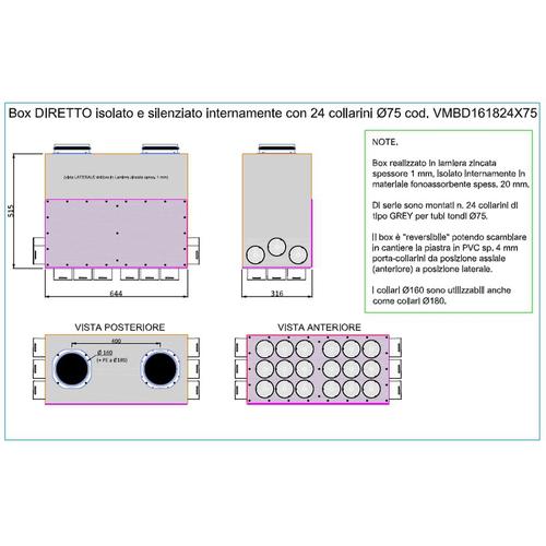 BOX DIRITTO SILENZ. 12 E 12 D.75 COLLETTORI DN150/160/180 Foto 3