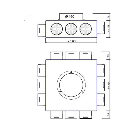 BOX MEDIUM DN160/180 10 COLLARINI DN75 Foto 2