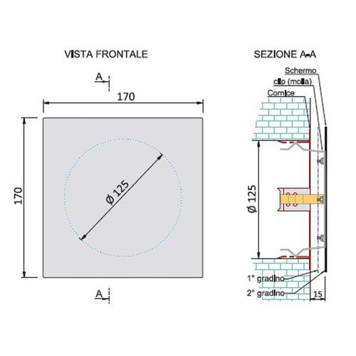 DIFFUSORE FLAT A SCHERMO PIATTO A SOFFITTO Foto 2