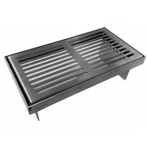 GRIGLIA PAVIMENTO CON TELAIO 417X112 INOX