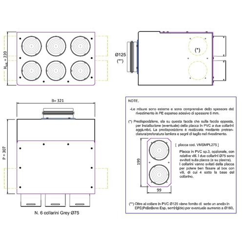 BOX DIRITTO SILENZ. 06 E 06 D.75 COLLETTORI DN125/160 Foto 3