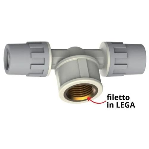TEE 16X1/2FX16 LEGA SAFETY POL Foto 1