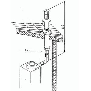 KIT SCARICO COASSIALE VERTICALE KTSV