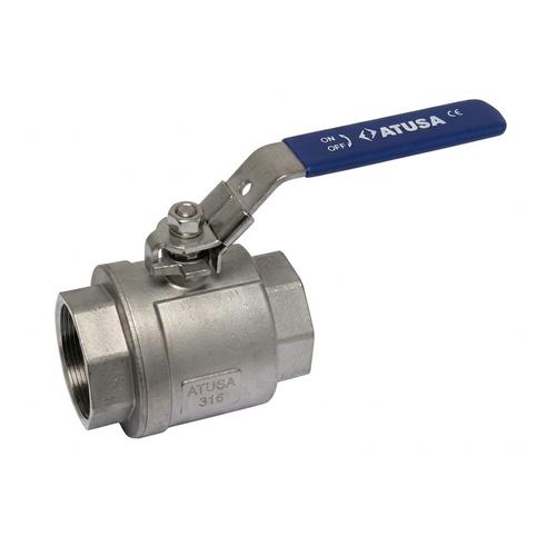 VALVOLA A SFERA ACCIAIO INOX AISI316 FF 3/4 Foto 1
