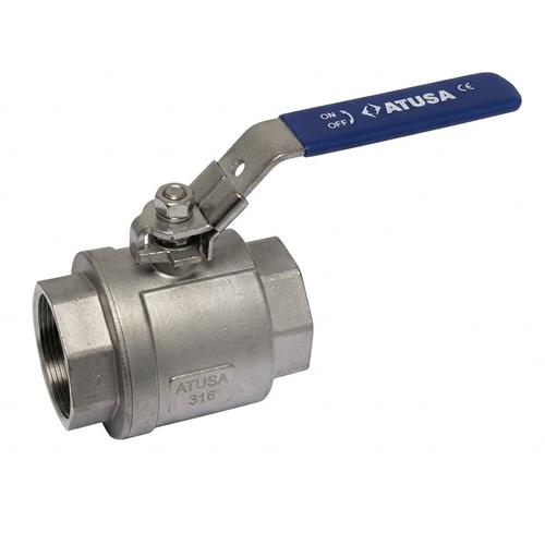 VALVOLA A SFERA ACCIAIO INOX AISI316 FF 1 1/2 Foto 1