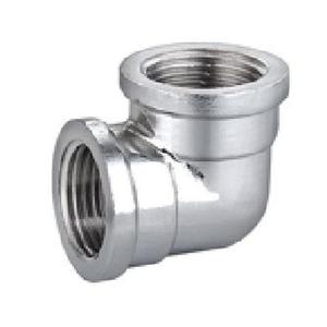 GOMITO OTTONE CROMATO FILETTATO FF 3/8" 8090