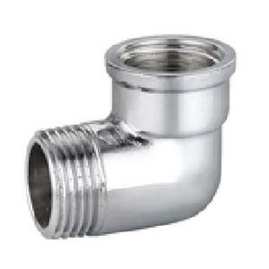 GOMITO OTTONE CROMATO FILETTATO MF 3/8" 8092