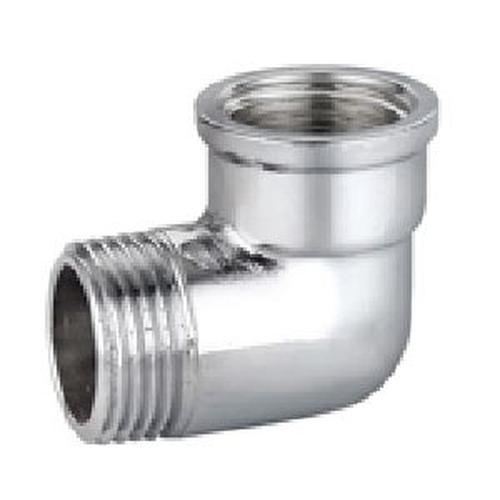 GOMITO OTTONE CROMATO FILETTATO MF 1" 8092 Foto 1