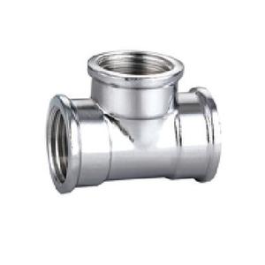 TEE OTTONE CROMATO FILETTATO 3/8" 8130