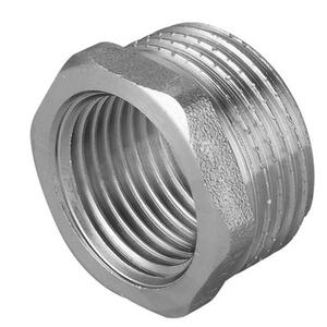 RIDUZIONE ESAGONALE OTTONE CROMATO FILETTATO 3/8" F X 1/2" M 8241