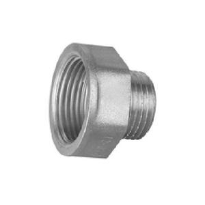 MANICOTTO RIDOTTO OTTONE CROMATO FILETTATO 1"F X 3/4" M 8243