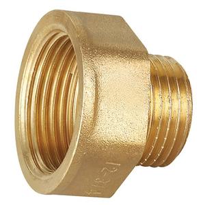 MANICOTTO RIDOTTO OTTONE FILETTATO 1" F X 3/4" M 8243