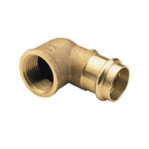 CURVA BRONZO A PRESSARE 90° Ø 28 MM. F X 1" FP4090 G