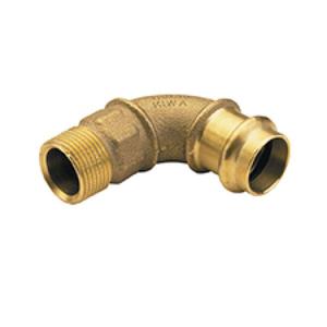 CURVA BRONZO A PRESSARE 90° Ø 42 MM. F X 1 1/2" M P4001 G