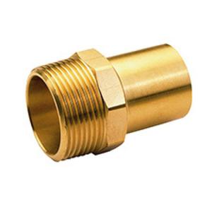 MANICOTTO BRONZO A PRESSARE Ø 22 M MM. X 3/4"M GAS P4280 G