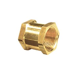 MANICOTTO OTTONE CROMATO FILETTATO 3/8" FF 8270