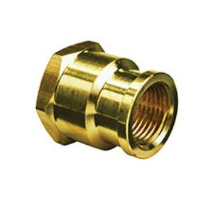 MANICOTTO OTTONE FILETTATO RIDOTTO FF 1/2" X 3/8" 8240