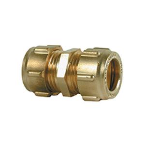 RACCORDO A STRINGERE IN OTTONE BIGIUNTO FF Ø 10 X Ø 10 ACQUA/GAS 301