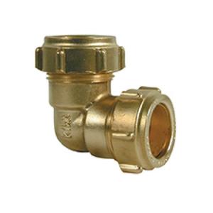 RACCORDO A STRINGERE IN OTTONE CURVO BIGIUNTOFF Ø 14 X Ø 14 ACQUA/GAS 401
