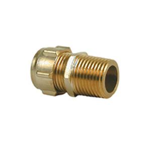 RACCORDO A STRINGERE IN OTTONE FILETTO CONICOM 1/2" X Ø 10 ACQUA/GAS 302 TA