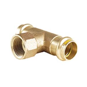 TEE BRONZO A PRESSARE Ø 54 MM. X 1/2" F X Ø 54 MM. PG4130 G