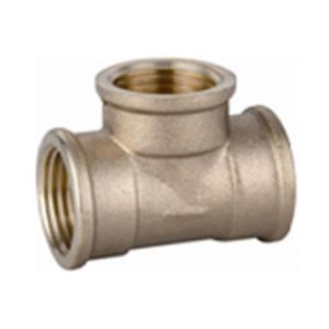 TEE OTTONE CROMATO FILETTATO 3/8" 8130