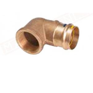 CURVA BRONZO PRESSIONE 90 15 F X 1/2 M ACQUA/GAS