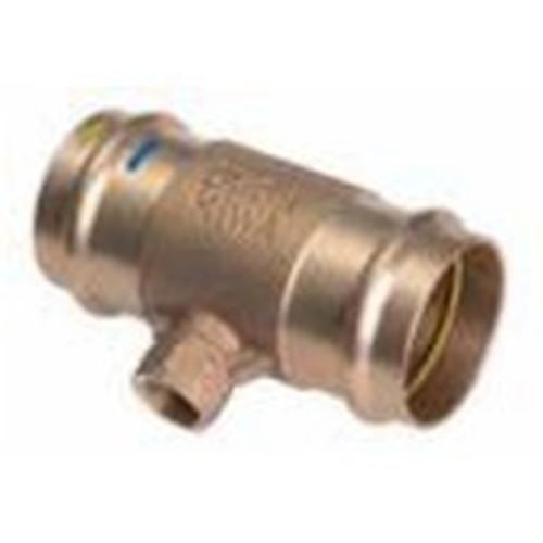 TEE BRONZO PRESSIONE 15 X 1/2 F X 15 ACQUA/GAS Foto 1