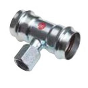 TEE ACCIAIO CARBONIO A PRESSARE Ø 22 MM. X 3/4" X Ø 22 MM. PC4130G