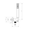 ZEN C12001 DUPLEX DOCCIA COMPLETO CROMO Foto 2